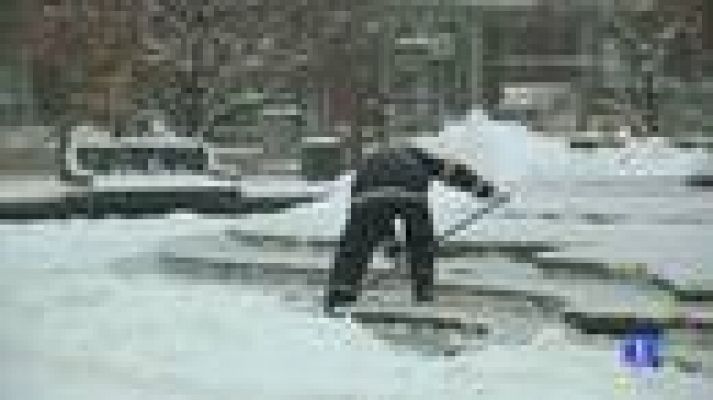 Moscú colapsada por la nieve