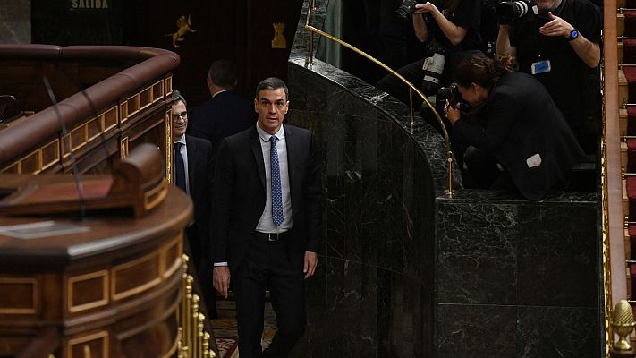 Informativo 24h - Sánchez defiende que con la amnistía "todos los independentistas estarán incluidos" porque "no son terroristas"