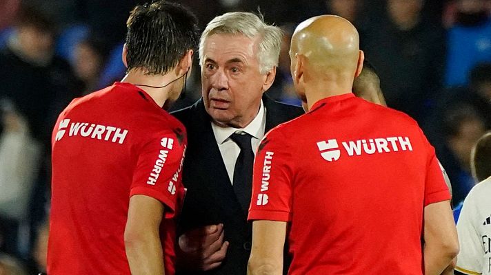 Ancelotti:  "Para mí era penalti y no tarjeta, todo lo contrario a lo pitado"