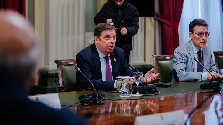 Telediario 1 - Los agricultores mantienen las protestas tras reunirse con Planas