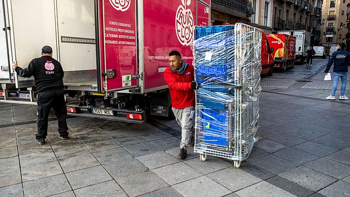 Telediario 2 - El 90% de los trabajadores que se fueron al paro en enero eran jóvenes a partir de los 25 años