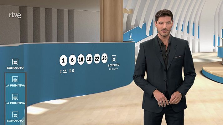Loterías - Sorteo de la Bonoloto y Primitiva del 03/02/2024