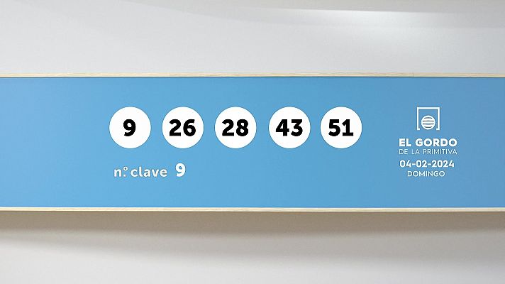 SELAE - Sorteo de la Lotería Gordo de la Primitiva del 04/02/2024