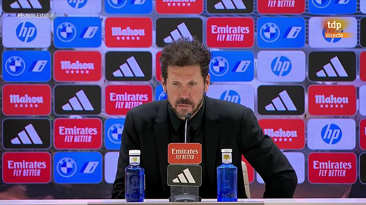 Estudio Estadio - Simeone: "Una pena no hacer el gol antes porque el partido no estaba mal para ganarlo"