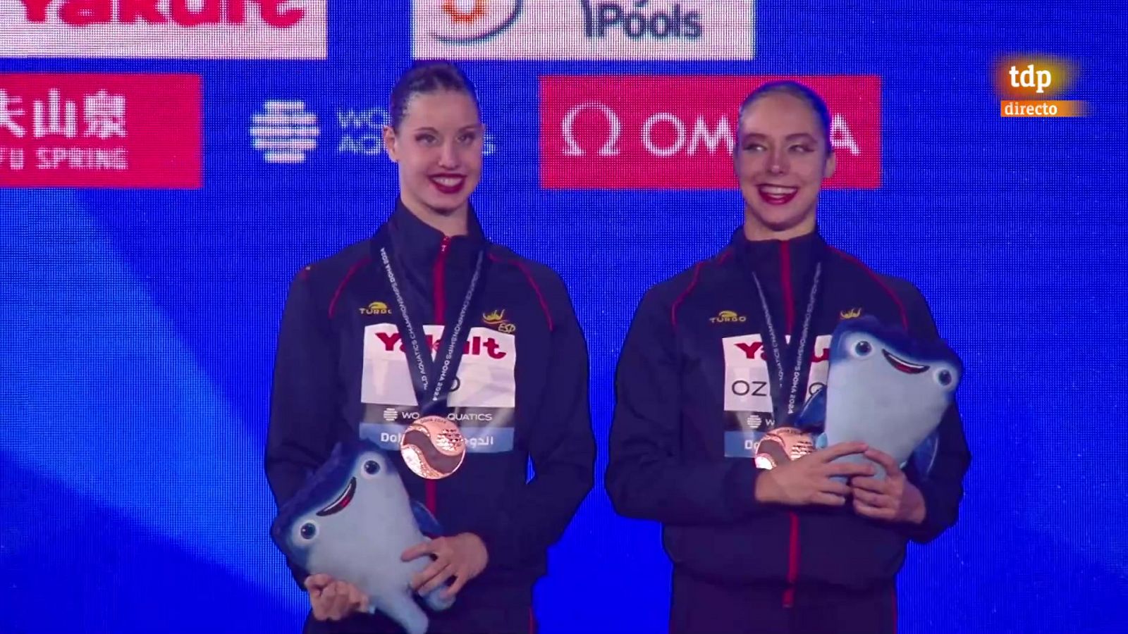 Iris Tió y Alisa Ozhogina, bronce en el Mundial de natación de Doha