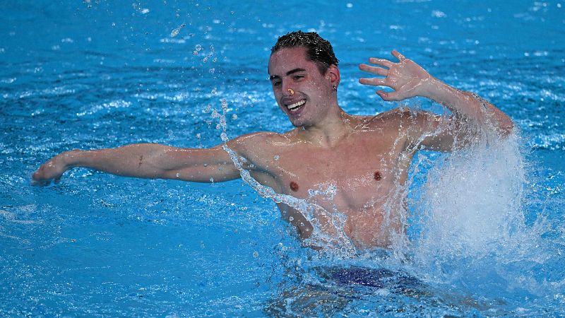 Dennis Gonzlez, cuarto en la final de solo tcnico de natacin artstica del Mundial de Doha 2024