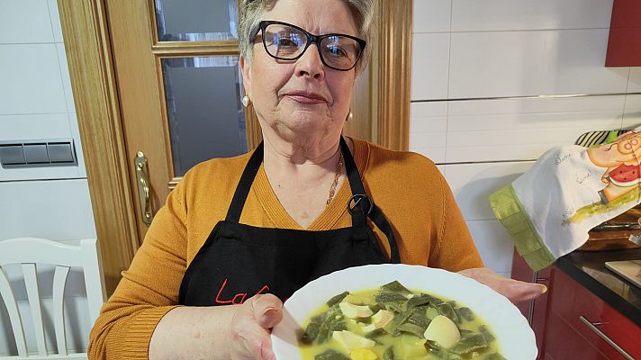 Receta habichuelas con patatas en ajopollo