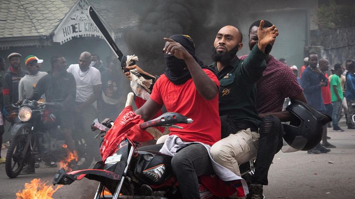 Telediario 2 - La población de Haití se manifiesta contra la violencia sin control que se vive en el país