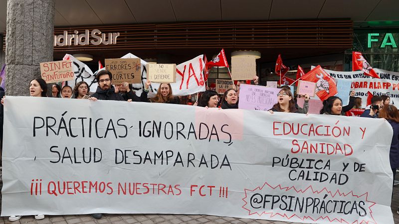 Estudiantes de la FP pública de Madrid se manifiestan este jueves ante la falta de plazas para hacer prácticas