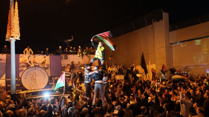 Celebraciones en Gaza y Cisjordania