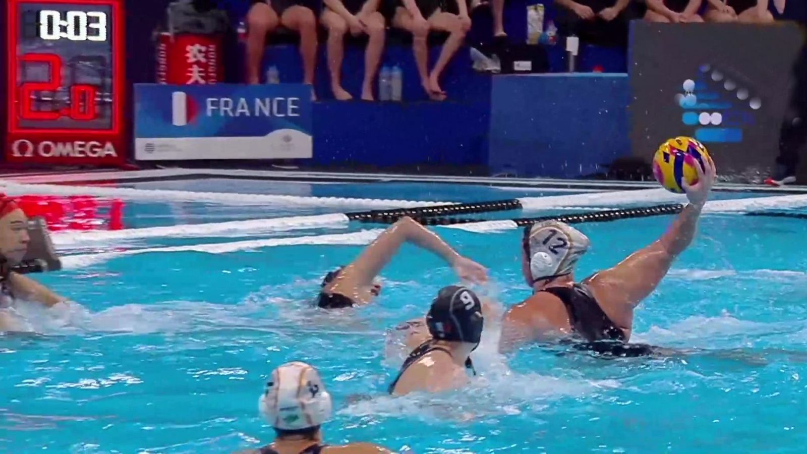 Waterpolo - Campeonato del Mundo femenino. 1ª Fase: España - Francia