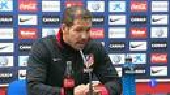 Telediario 1 - Simeone: "La sobremotivación no es buena"