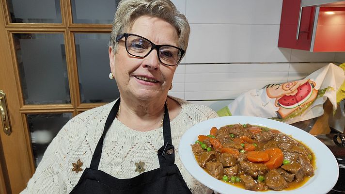 Receta de ternera a la jardinera