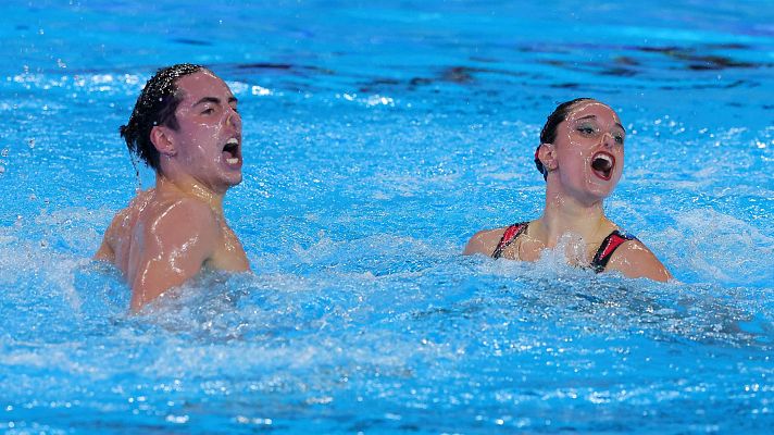 Natación - Al ritmo de "Step Up",  el ejercicio que dio España su última medalla en el Mundial de natación sincronizada