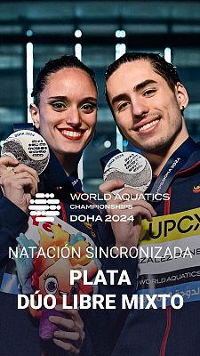 Al ritmo de "Step Up",  el ejercicio que dio España su última medalla en el Mundial de natación sincronizada