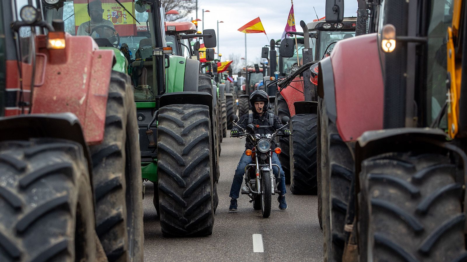 Quinto día de protestas de los agricultores españoles