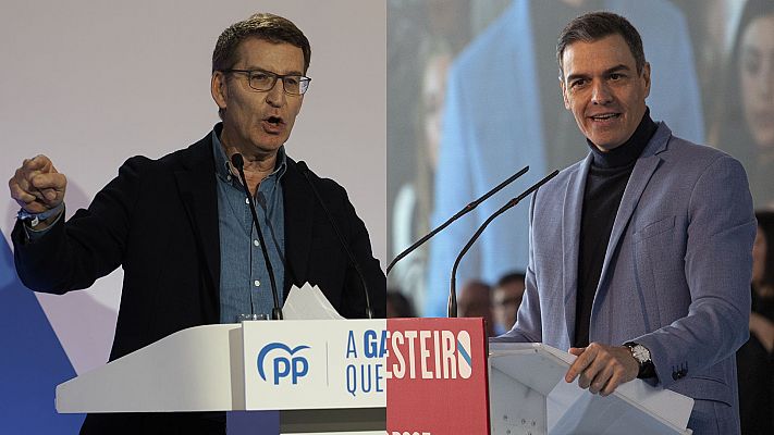 Telediario Fin de Semana - Los líderes nacionales pisan el acelerador el último fin de semana de campaña de las elecciones gallegas