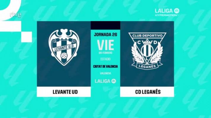 Levante - Leganés: resumen del partido 26ª jornada Segunda