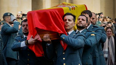 Homenajes a los guardias civiles asesinados en Barbate