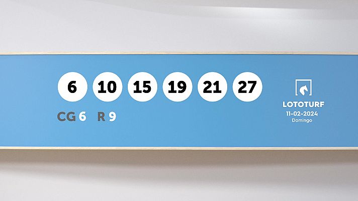 SELAE - Sorteo de Lotería Lototurf: 11/02/2024