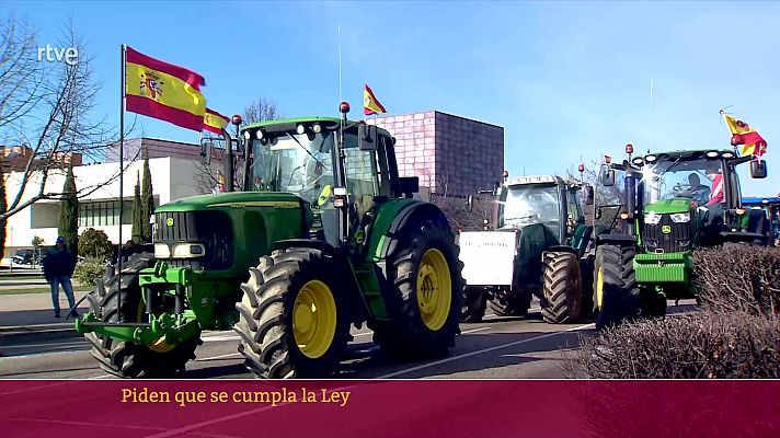 Parlamento - Los agricultores piden que se cumpla la ley