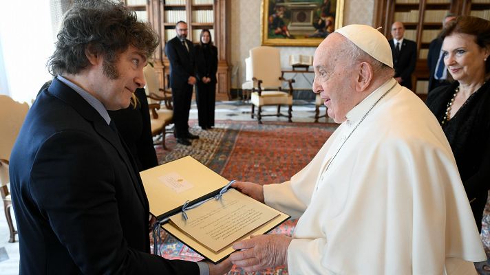 Javier Milei y el papa Francisco se reúnen por primera vez tras varios meses de tirantez