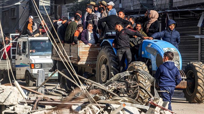 Telediario 1 - España e Irlanda piden a la UE revisar su relación con Israel