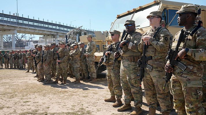 Telediario 1 - Eagle Pass, el punto álgido de la batalla migratoria en EE.UU.