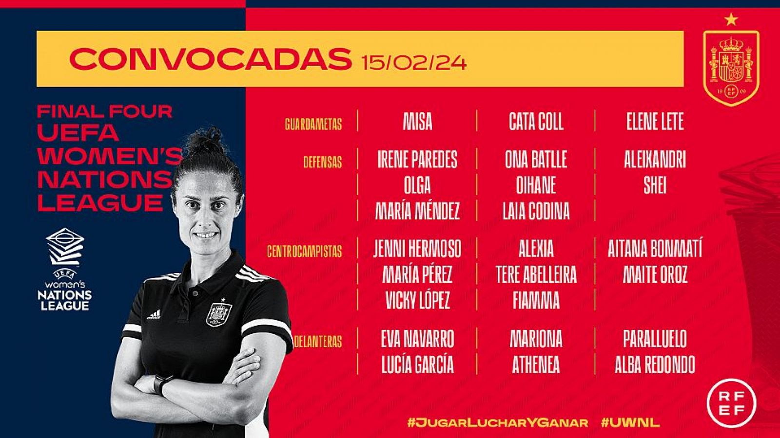 Nations League: Vicky López y Alexia Putellas, novedades de la lista