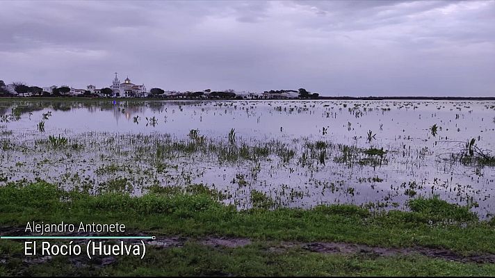 Precipitaciones localmente fuertes y con tormenta en la mitad oeste de Andalucía