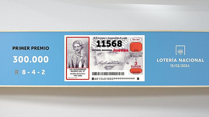 SELAE - Sorteo de la Lotería Nacional del 15/02/2024