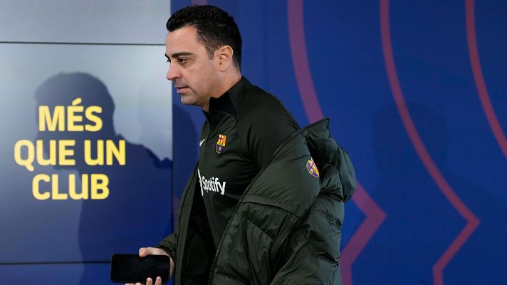 Xavi, sobre el anuncio de Mbappé: "Nuestra situación es otra"