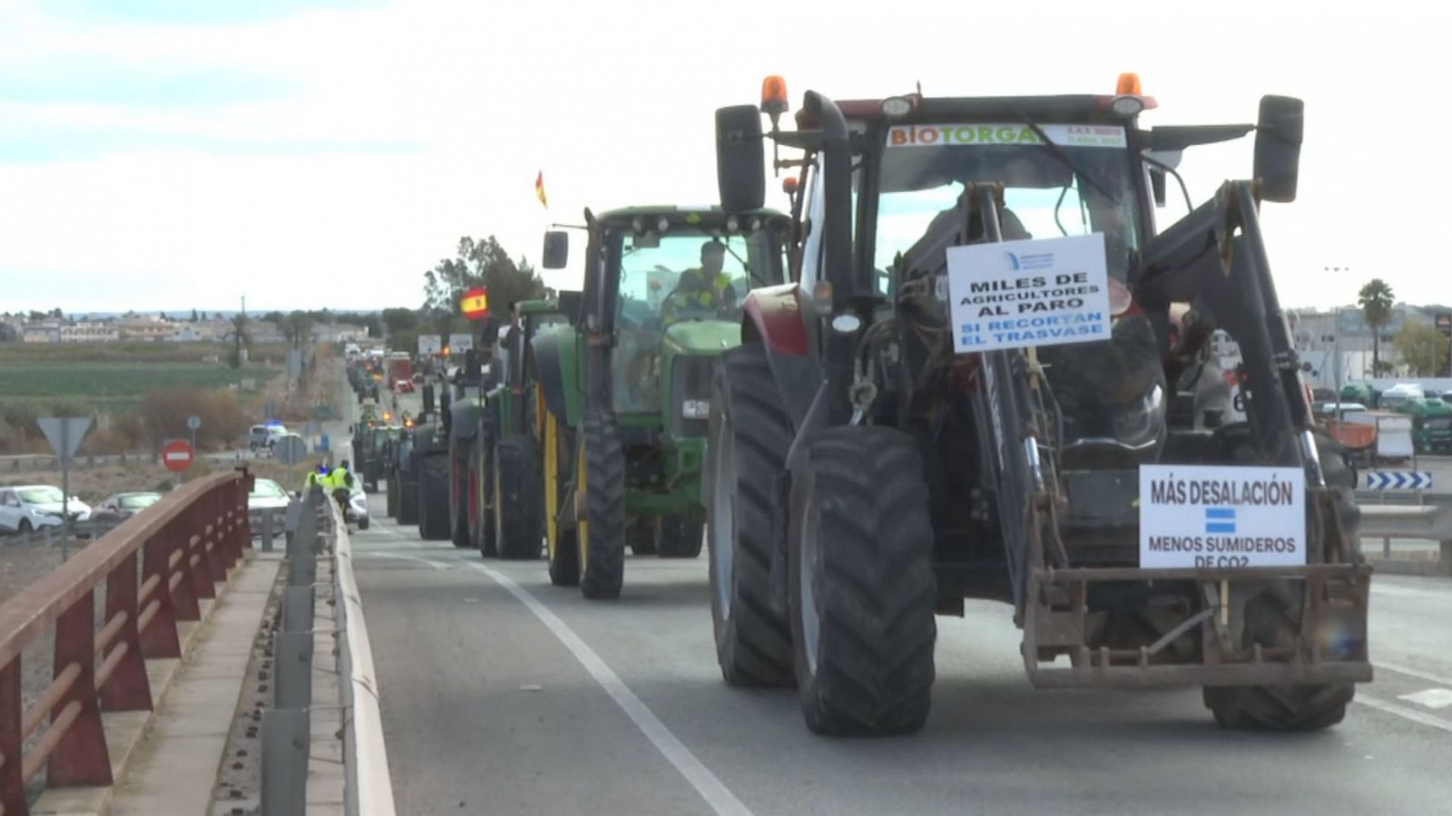 Nuevas tractoradas en la Comunitat Valenciana en contra de la política agraria europea