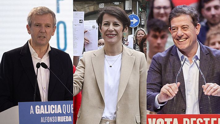 Los candidatos gallegos apuran las últimas horas de la campaña para pedir el voto a los indecisos y a votantes de otros partidos