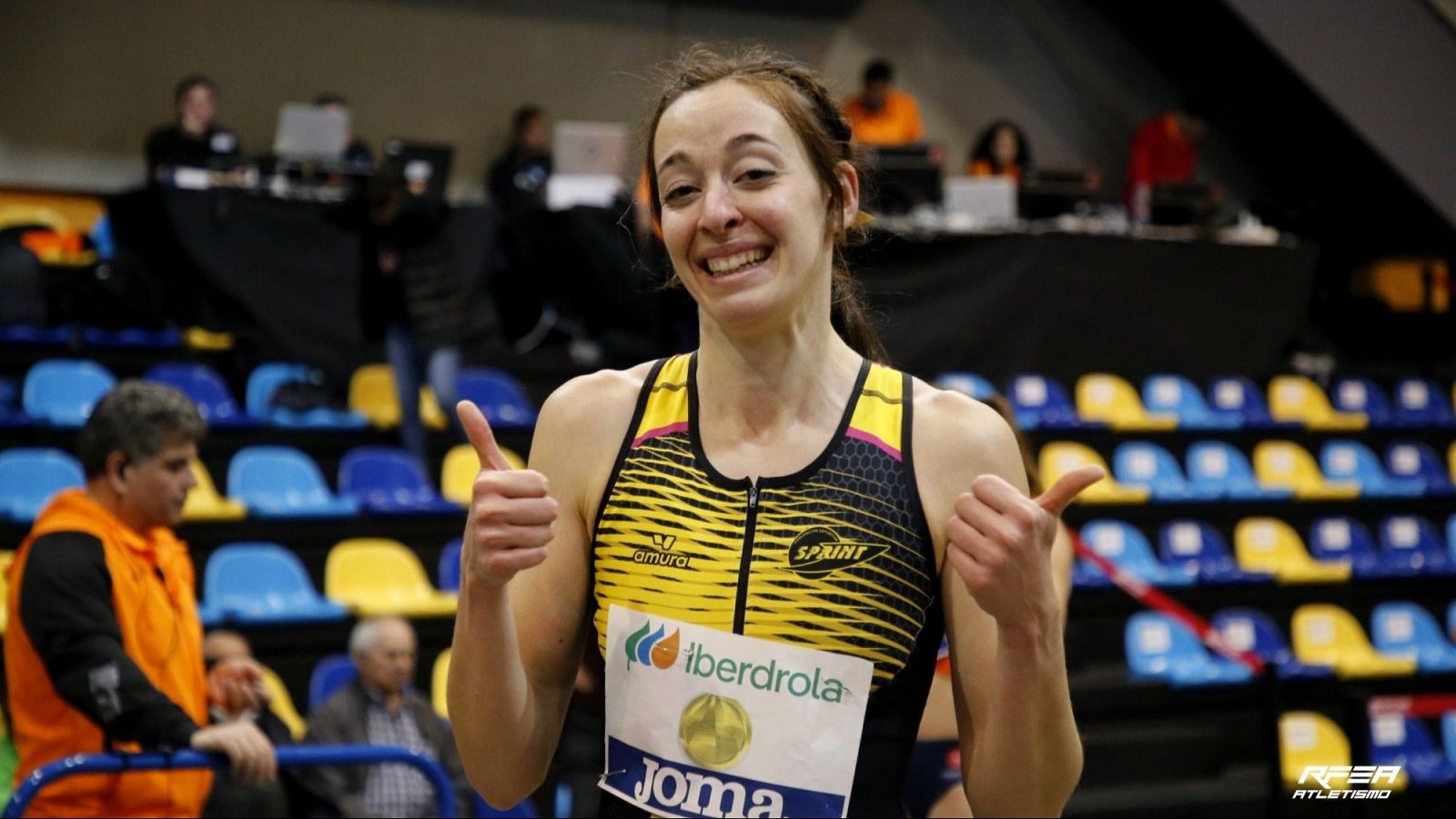 Andrea Medina, campeona de España de Pentatlón en pista cubierta