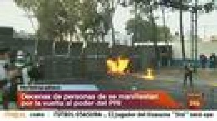 Informativo 24h - Violentas protestas en Mexico antes de la investidura de Peña Nieto