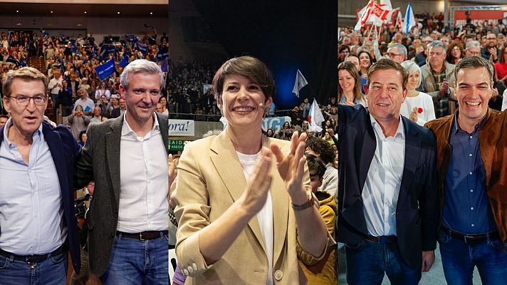 La campaña de las elecciones gallegas llega a su fin con las llamadas de los candidatos y líderes nacionales a la movilización