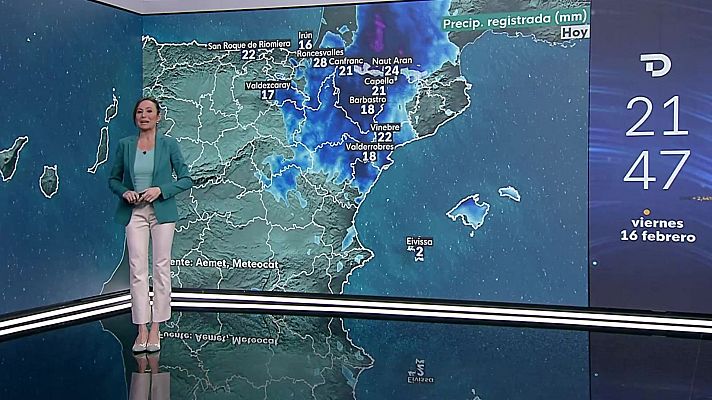 Descenso notable de las temperaturas en zonas del centro norte peninsular, interiores del sureste y montañas del nordeste