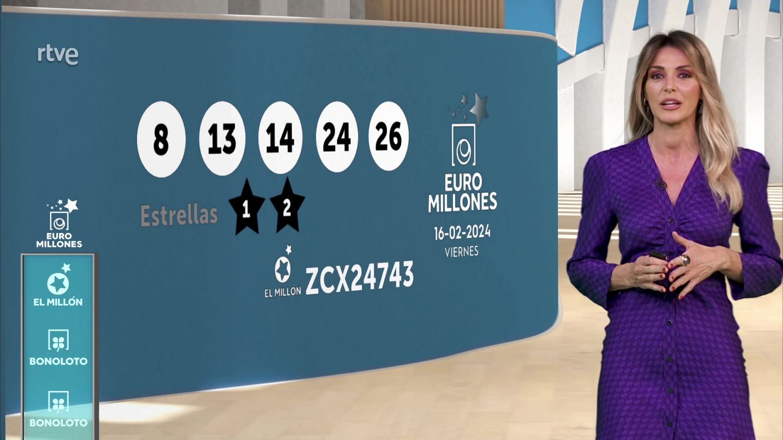 Sorteo de la Bonoloto y Euromillones: 16/02/2024