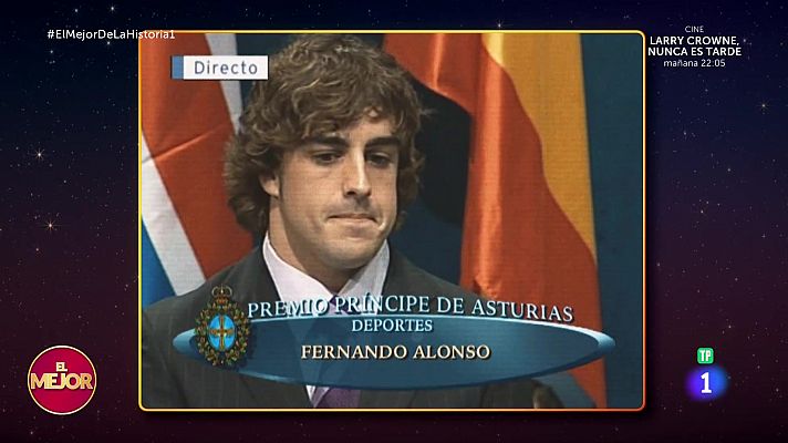 El mejor de la historia - Fernando Alonso, tercero en el ranking de 'El mejor de la historia 1'