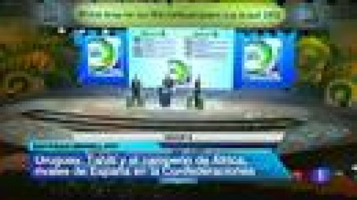 Telediario 1 - Uruguay, Tahití y el campeón de África, rivales de España