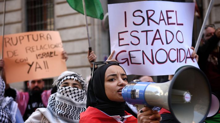 Telediario Fin de Semana - Una marcha en Madrid pide el fin de la guerra en Gaza