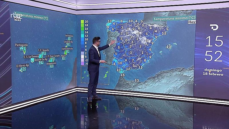 Se esperan intervalos dispersos de nubosidad baja matinal en áreas del sureste peninsular, de la meseta Norte y del Cantábrico oriental, así como en el Estrecho, Alborán y norte de las islas Canarias - ver ahora