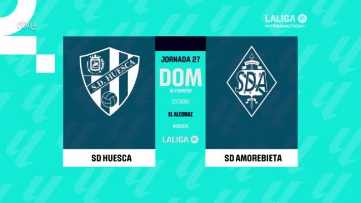 Huesca - Amorebieta: resumen del partido, 27ª jornada