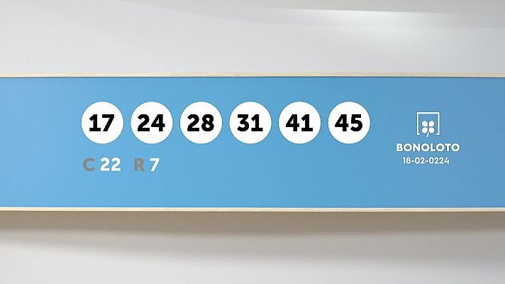 SELAE - Sorteo de la Lotería Bonoloto del 18/02/2024