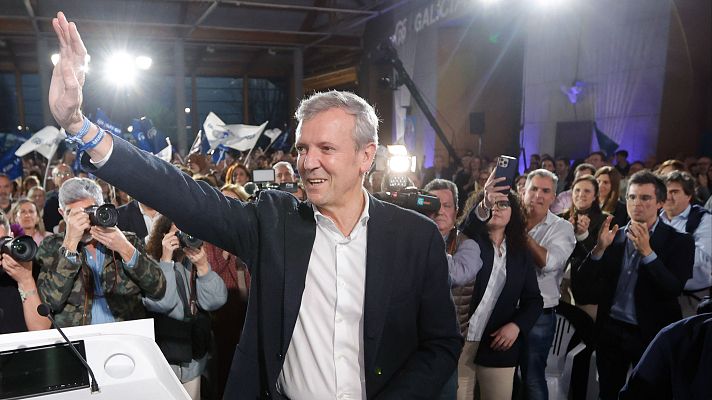 Especiales informativos - Rueda agradece la confianza y asegura que "Galicia le mandó un mensaje a España": "Aquí no queremos chantajes"