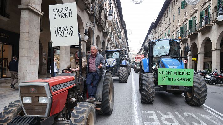 Telediario 1 - Las protestas agrícolas entran en su tercera semana
