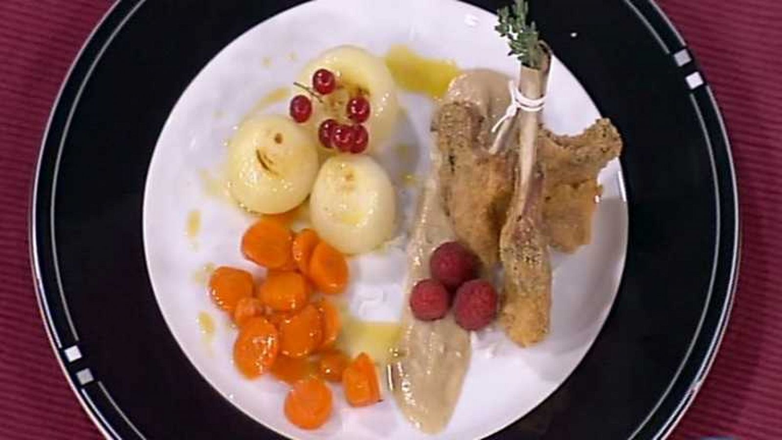Cocina con Sergio - Chuletillas de cordero con salsa de setas - ver ahora