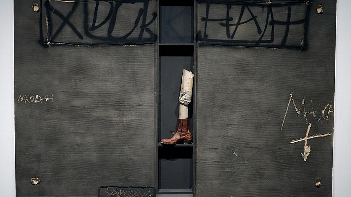 Telediario 1 - El Museo Reina Sofía homenajea a Antoni Tàpies en el centenario de su nacimiento