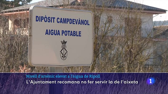 Nivell d'arsènic elevat a l'aigua de Campdevànol i Ripoll